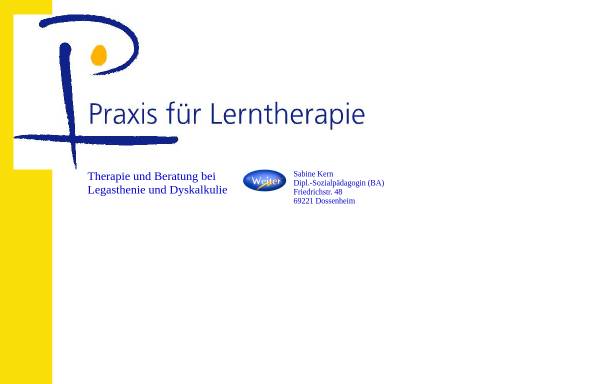 Vorschau von www.praxis-fuer-lerntherapie.de, Sabine Kern