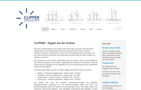 Vorschau von www.clipper-djs.org, Clipper DJS - Deutsches Jugendwerk zur See e.V.