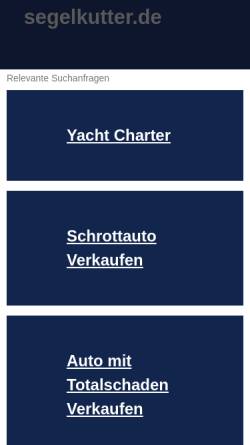 Vorschau der mobilen Webseite www.segelkutter.de, Wie ein Granatkutter zum Segelkutter wird