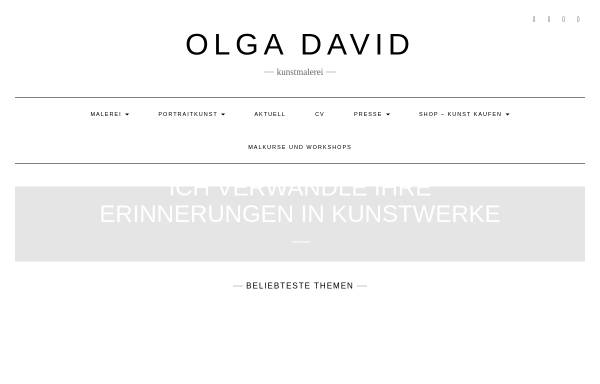 Vorschau von olga-david.de, Auftragsmalerei und Portraitmalerei bei Olga David
