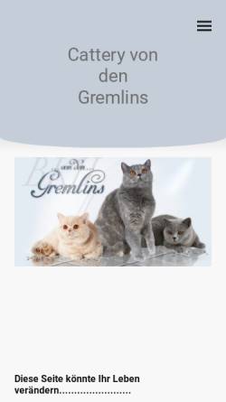 Vorschau der mobilen Webseite www.gremlins.de, Von den Gremlins