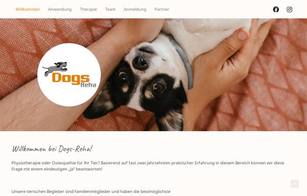 Vorschau von www.dogs-reha.de, Dogs-Reha, Praxis für Hundephysiotherapie