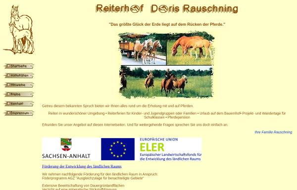Vorschau von www.reiterhof-rauschning.de, Reiterhof Rauschning