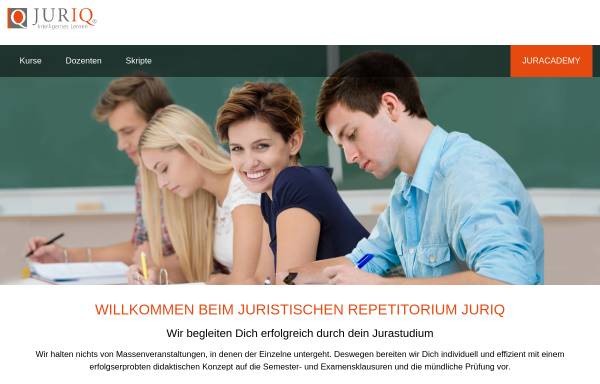 Vorschau von www.juriq.de, Jura Repetitorium von JURIQ