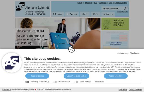 Vorschau von www.alpmann-schmidt.de, Juristisches Repetitorium Alpmann-Schmidt
