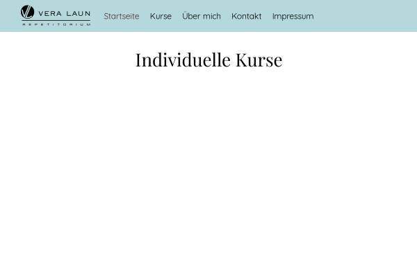 Vorschau von www.veralaun.de, Vera Laun - Repetitorium