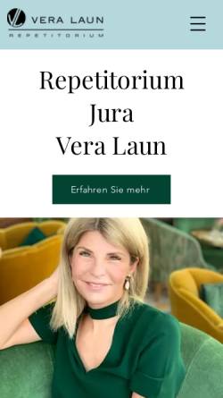 Vorschau der mobilen Webseite www.veralaun.de, Vera Laun - Repetitorium