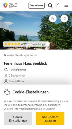 Vorschau der mobilen Webseite www.ostseehof.de, Ferienhof Familie Petersen