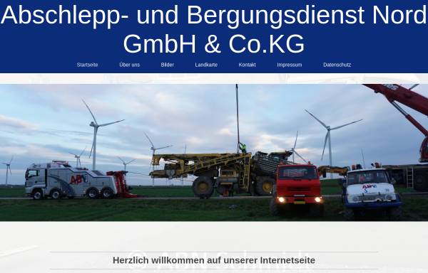 Vorschau von www.abn-schmidt.de, Abschlepp- und Bergungsdienst Nord GmbH & Co. KG