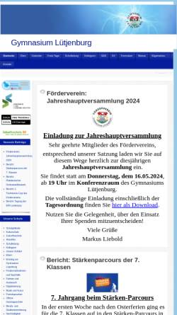 Vorschau der mobilen Webseite www.gymnasium-luetjenburg.de, Gymnasium Lütjenburg