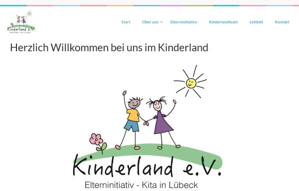 Vorschau von kinderland-kita-luebeck.de, Kinderland e.V.