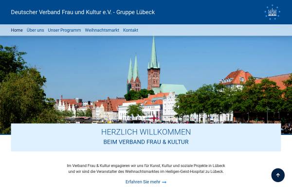 Vorschau von www.frau-und-kultur.de, Frau und Kultur e.V. Gruppe Lübeck