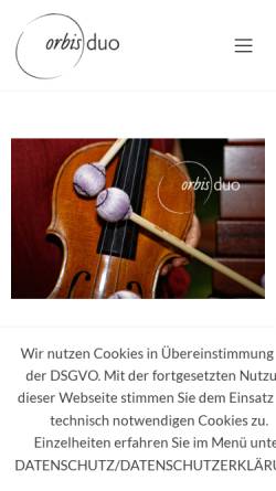 Vorschau der mobilen Webseite www.german-marimba-duo.de, German Marimba Duo