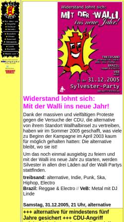 Vorschau der mobilen Webseite www.walli-bleibt.de, Walli bleibt: alternative Tagungsstätte e.V. Lübeck