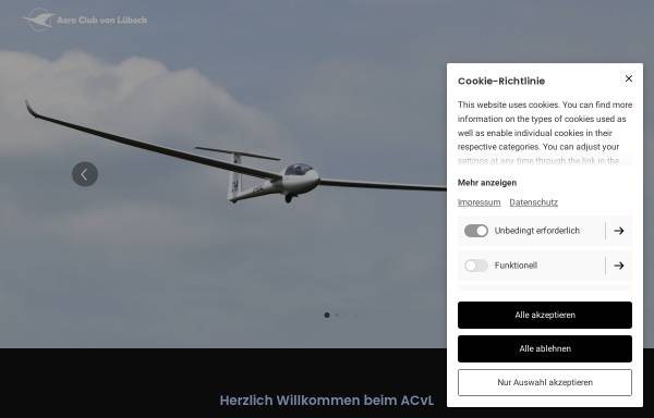 Vorschau von www.acvl-jugend.de, Lübecker Segelflugjugend