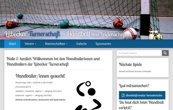 Vorschau von www.lt-handball.de, Lübecker Turnerschaft