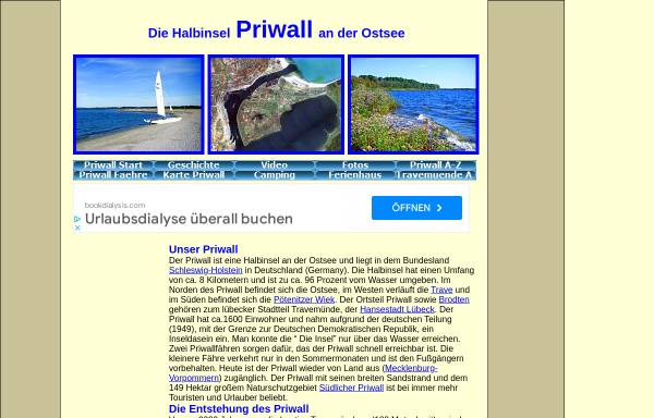 Vorschau von www.priwall.de, Priwall