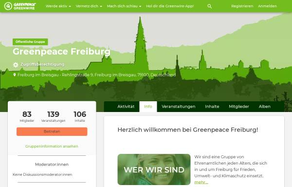 Vorschau von greenwire.greenpeace.de, Greenpeace-Gruppe Freiburg