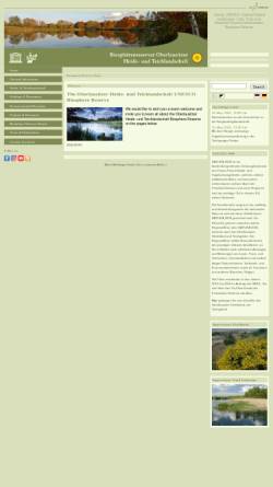 Vorschau der mobilen Webseite www.biosphaerenreservat-oberlausitz.de, Biosphärenreservat Oberlausitzer Heide- und Teichlandschaft