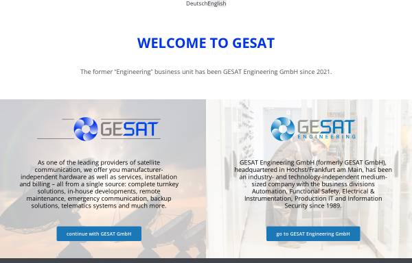 Vorschau von www.gesat.com, Gesat mbH