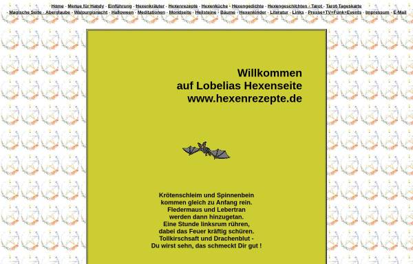 Vorschau von www.hexenrezepte.de, Lobelias Hexenseite