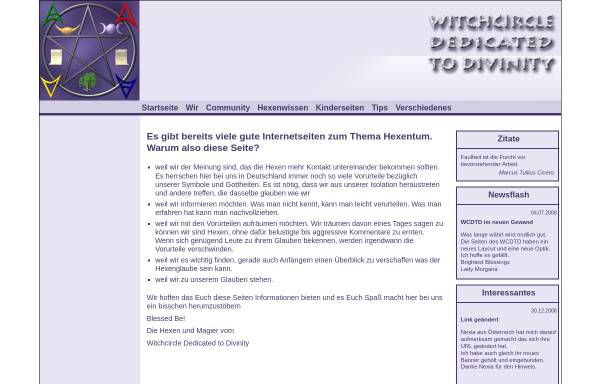 Vorschau von www.witchcircle-dtd.de, Witchcircle Dedicated To Divinity