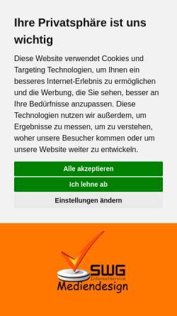 Vorschau der mobilen Webseite www.swg-webdesign.de, SWG-Internetservice