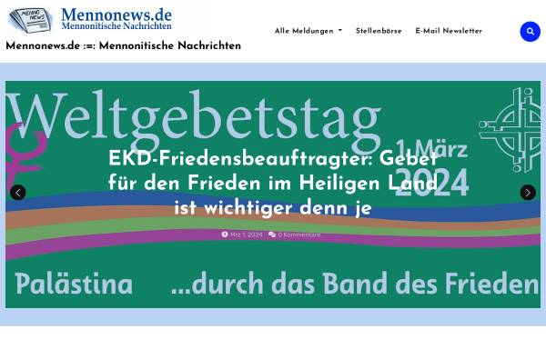 Vorschau von www.mennonews.de, Mennonews