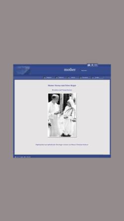 Vorschau der mobilen Webseite www.mutter-teresa.beichten.info, Selige Mutter Teresa und Frère Roger Schutz