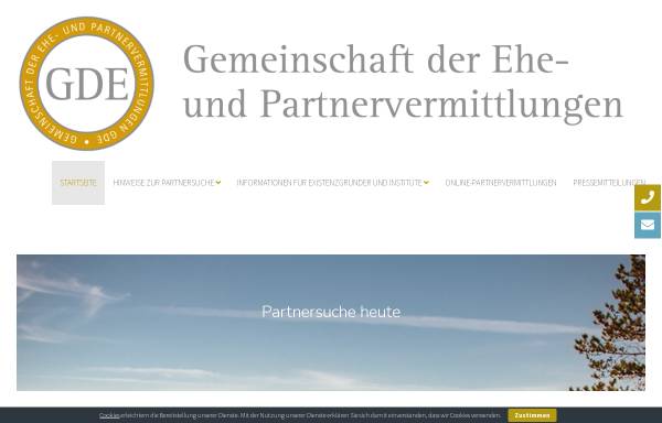 Vorschau von www.g-d-e.de, Gesamtverband der Ehe- und Partnervermittlungen e.V.