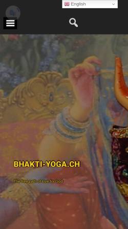 Vorschau der mobilen Webseite bhakti-yoga.ch, Gauraharis Bhakti-Yoga Homepage