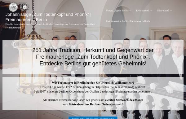 Vorschau von www.zum-todtenkopfe-und-phoenix.de, Freimaurer-Johannisloge 