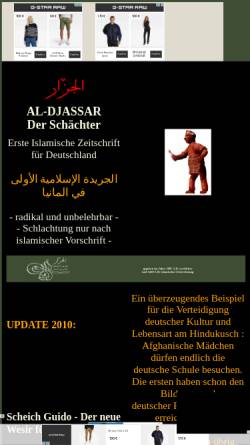 Vorschau der mobilen Webseite gottesstaat.tripod.com, Islamische Zeitschrift für Deutschland