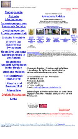 Vorschau der mobilen Webseite www.alemannia-judaica.de, Alemannia Judaica