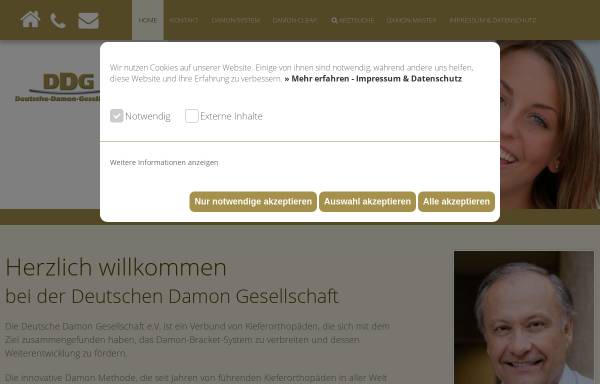 Vorschau von www.ddgs.de, Deutsche Damon Gesellschaft e.V.