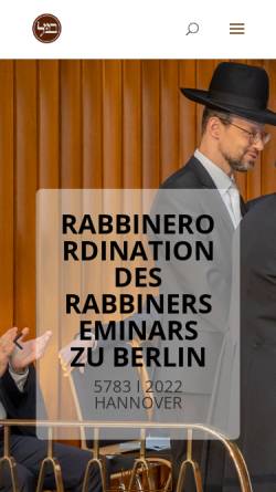 Vorschau der mobilen Webseite www.rabbinerseminar.de, Rabbinerseminar zu Berlin