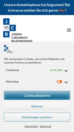 Vorschau der mobilen Webseite www.jcsh.de, Josef-Carlebach-Schule Hamburg