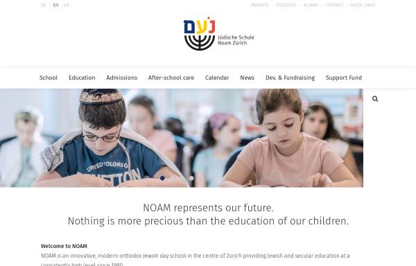 Vorschau von www.noam.ch, Jüdische Schule NOAM