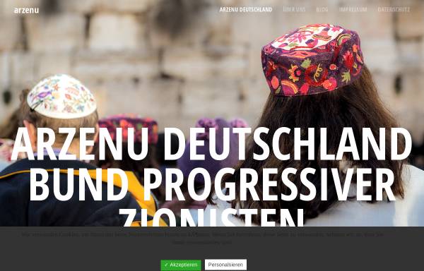 Vorschau von www.arzenu.de, arzenu Deutschland - Bund progressiver Zionisten