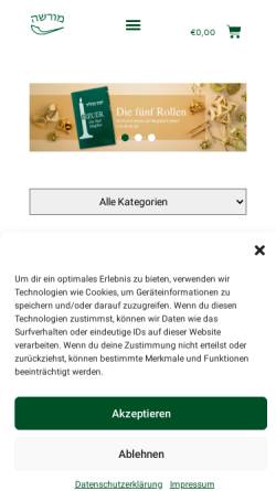 Vorschau der mobilen Webseite morascha.ch, Verlag Morascha