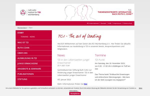 Vorschau von www.tzi-wuerttemberg.de, Werkstatt Institut für Lebendiges Lernen (WILL) Württemberg