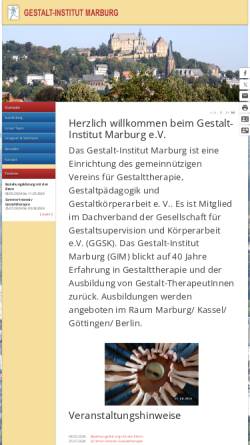 Vorschau der mobilen Webseite www.gestalt-forum.de, Gestalt-Institut Marburg