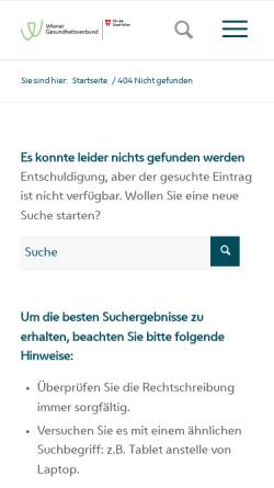 Vorschau der mobilen Webseite www.wienkav.at, Sozialmedizinisches Zentrum Baumgartner Höhe - Otto Wagner Spital mit Pflegezentrum Wien