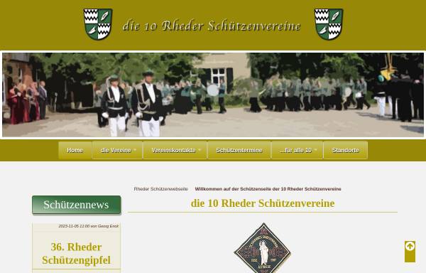 Vorschau von www.rheder-schuetzen.de, Sankt Johannes Schützenverein Altrhede von 1652