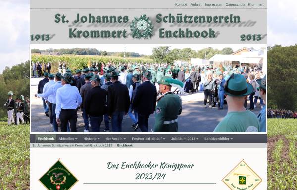 Vorschau von www.enckhook.de, Sankt Johannes Schützenverein Krommert-Enckhook