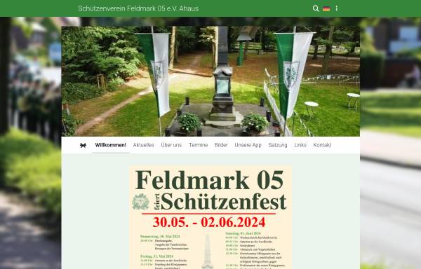 Vorschau von feldmark05.de, Schützenverein Feldmark 05 Ahaus