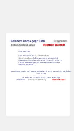 Vorschau der mobilen Webseite www.calchem-corps.de, Calchem Corps