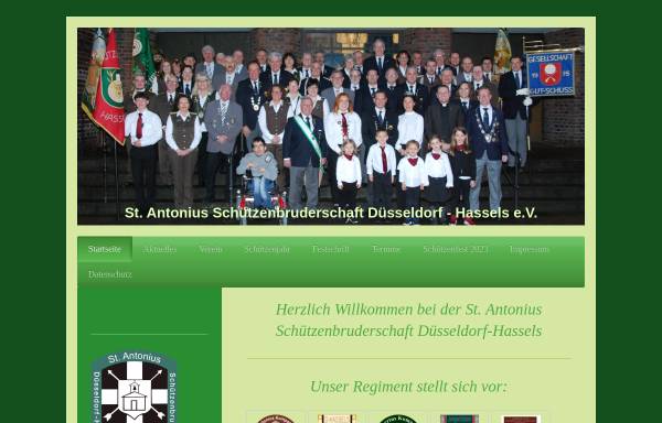 Vorschau von www.antoniusschuetzen-hassels.de, Sankt Antonius Schützenbruderschaft Düsseldorf-Hassels e.V.