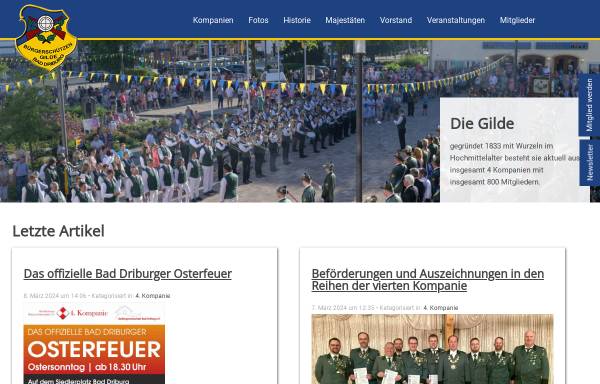 Vorschau von www.driburgs-dritte.de, 3. Kompanie