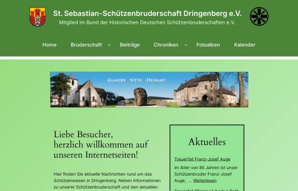 Vorschau von www.schuetzenbruderschaft-dringenberg.de, St. Sebastian-Schützenbruderschaft Dringenberg e.V.